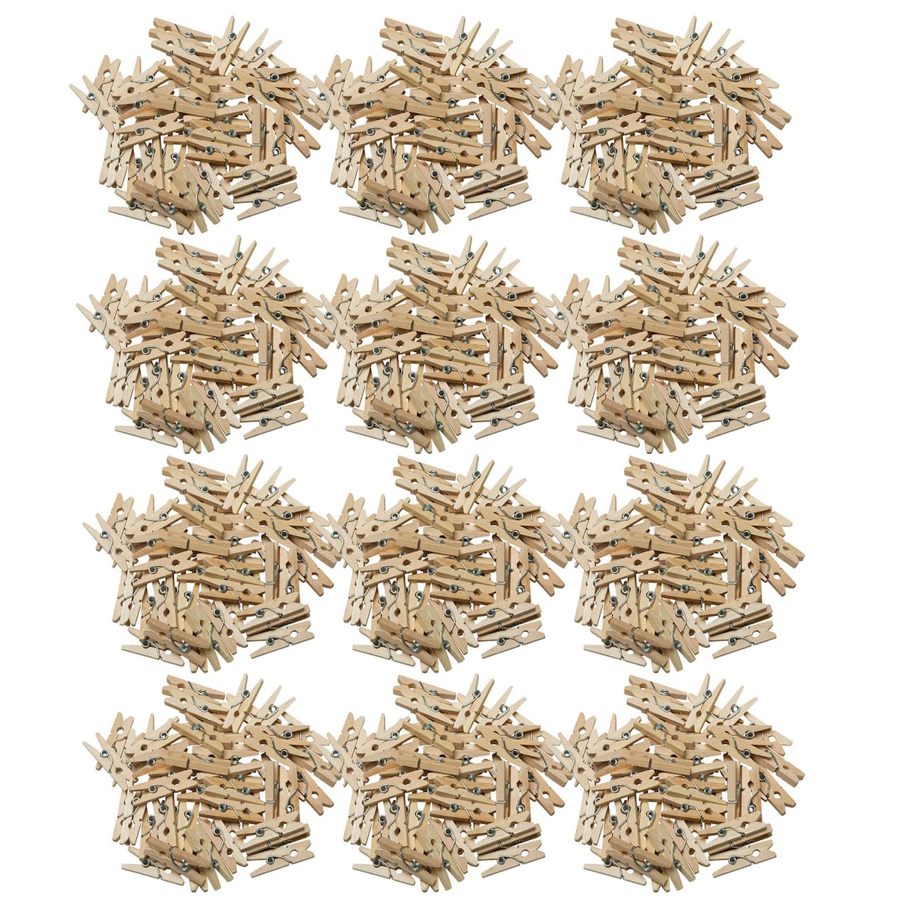 Creativity Street Natural Mini Spring Clothespins, 12 Pack
